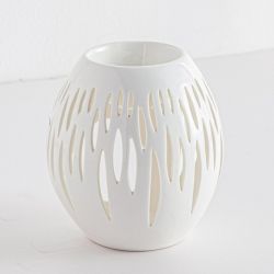 BRÛLE PARFUM SÉRIE CÉRAMY OVALI BLANC - ZEN ARÔME