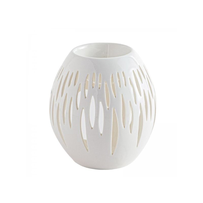 BRÛLE PARFUM SÉRIE CÉRAMY OVALI BLANC - ZEN ARÔME