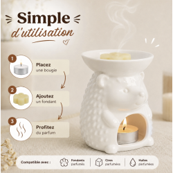 BRÛLE PARFUM SÉRIE CÉRAMY YUKI - ZEN ARÔME