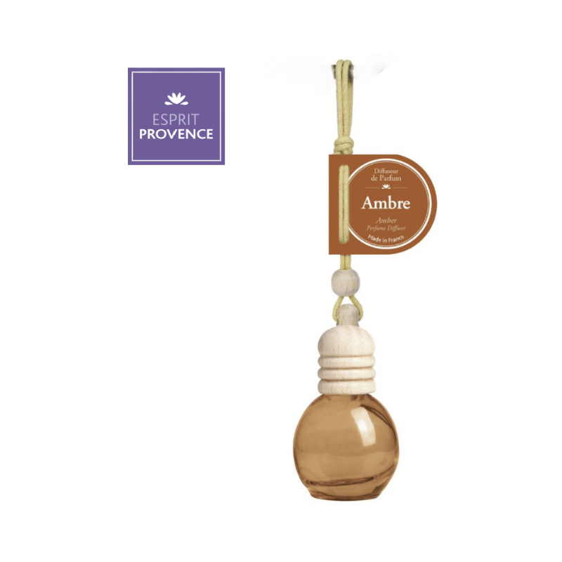 DIFFUSEUR DE PARFUM VOITURE 10ML - AMBRE - ESPRIT PROVENCE