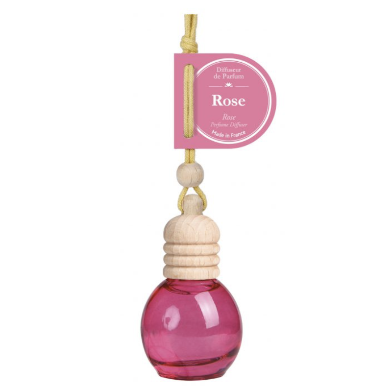 DIFFUSEUR DE PARFUM VOITURE 10ML - ROSE - ESPRIT PROVENCE