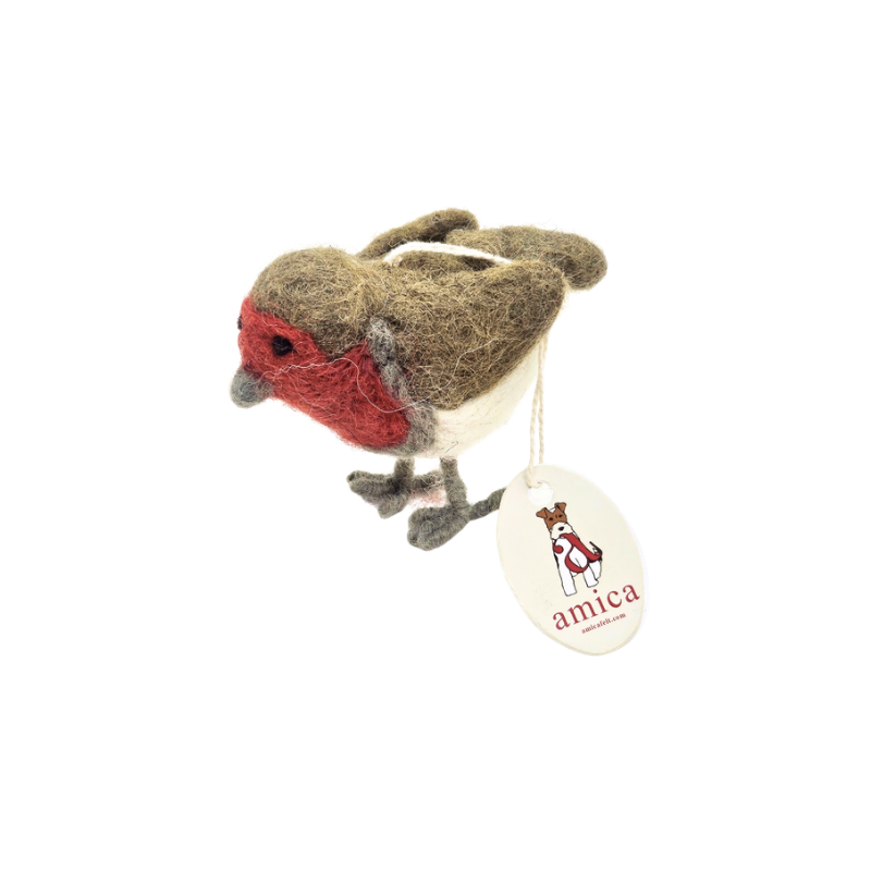 PETIT ROUGE GORGE - SUSPENSION EN FEUTRINE - AMICA
