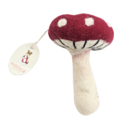 GRAND CHAMPIGNON ROUGE ET BLANC - SUSPENSION EN FEUTRINE - AMICA