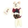 SOURIS AVEC PUDDING DE NOËL  - SUSPENSION EN FEUTRINE - AMICA