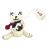 OURS POLAIRE AVEC PUDDING DE NOËL - SUSPENSION EN FEUTRINE - AMICA
