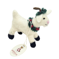 BOUC DE NOËL AVEC COURONNE...