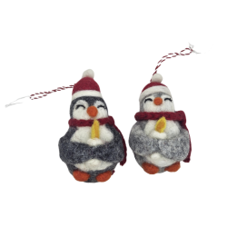 PINGOUIN AVEC BOUGIE GRIS...
