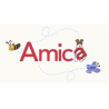 PINGOUIN AVEC SUCRE D'ORGE - SUSPENSION EN FEUTRINE - AMICA