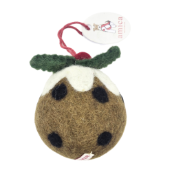 PUDDING DE NOËL - SUSPENSION EN FEUTRINE - AMICA