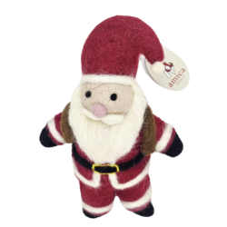 PÈRE NOËL AVEC SA HOTTE - SUSPENSION EN FEUTRINE - AMICA
