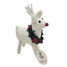 RENNE AVEC COURONNE DE NOËL - SUSPENSION EN FEUTRINE - AMICA