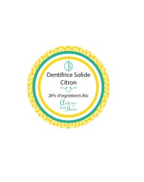 DENTIFRICE SOLIDE - CITRON JAUNE - 30ML - AUTOUR DU BAIN